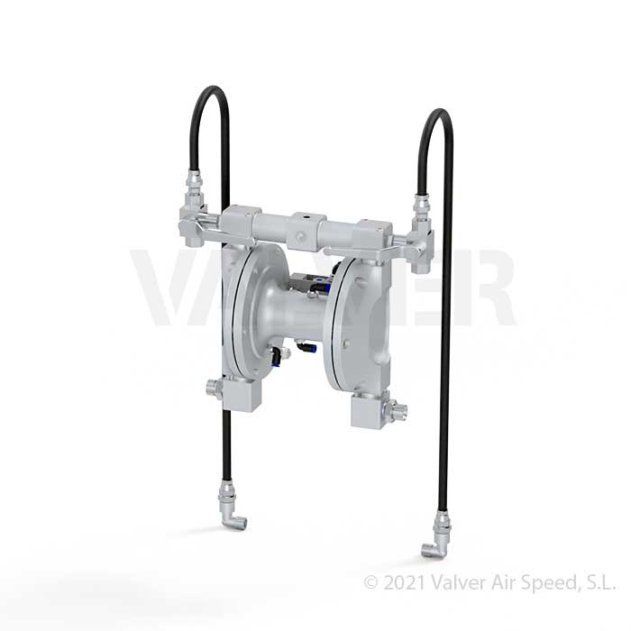 Double diaphragm pump mixer 100%