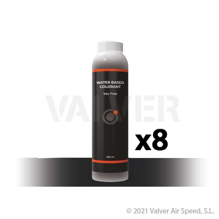 8x450ml Pigment P2 Oxide Black COLORPAIN