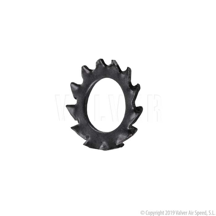 Serrated washer DIN 6798 M-06.4