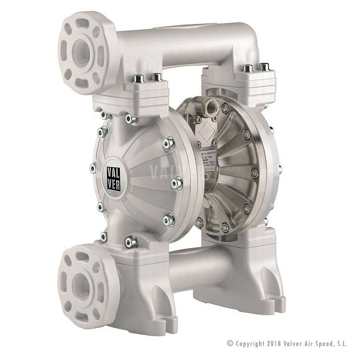 Double diaphragm pump flange 1" ALU-PP