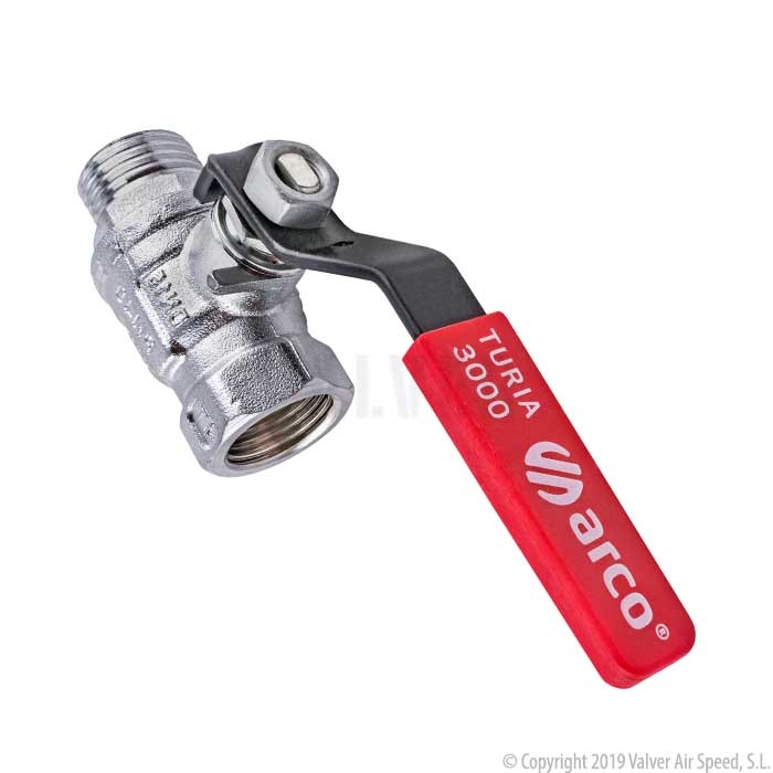 Ball valve 1/2" male-female