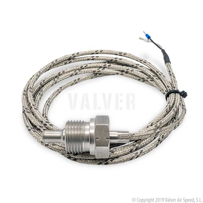 Temp.probe thermocouple  J st/st 1/2''