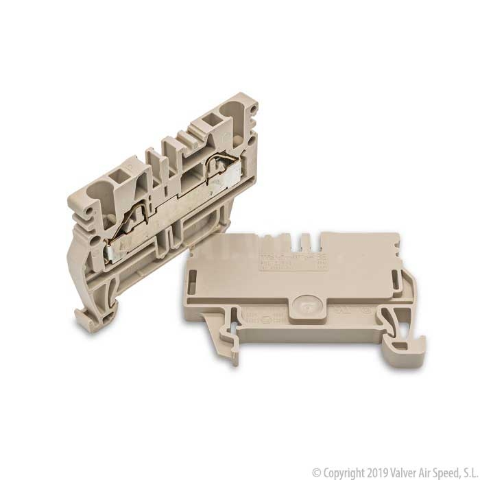 DIN rail spring-load.termianl 1 IN-1 OUT