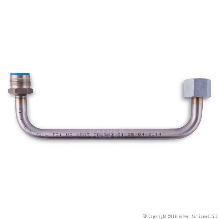 PUENTE ABSO.U 1/2"TLxM36x2 INOX. COPA 6L