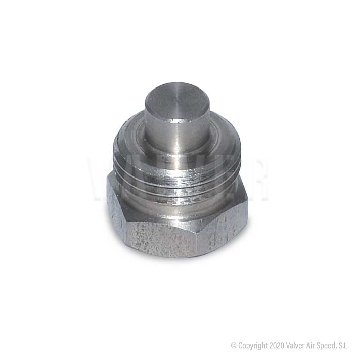 St/st spring guide plug for valve 2C har