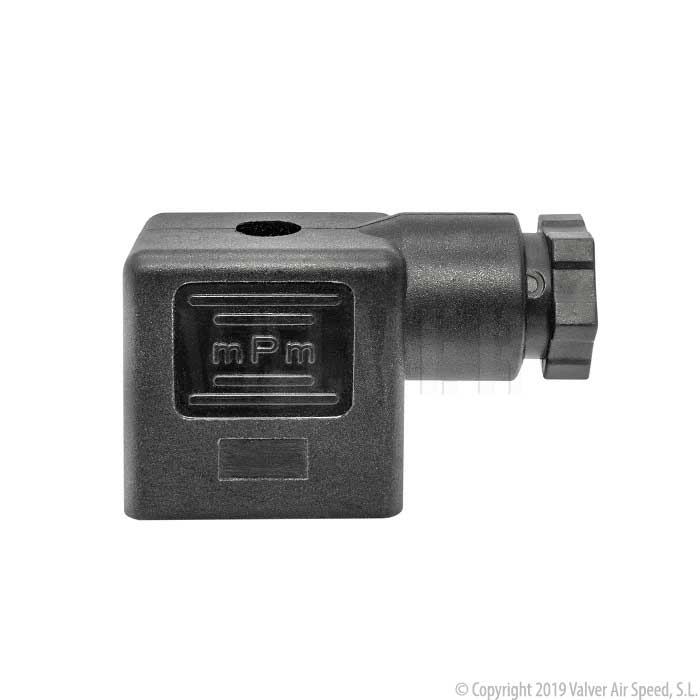 Connector IP65 for solenoid valve