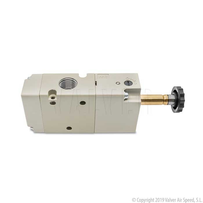 Solenoid valve 3 ways 2 pos.1/4''