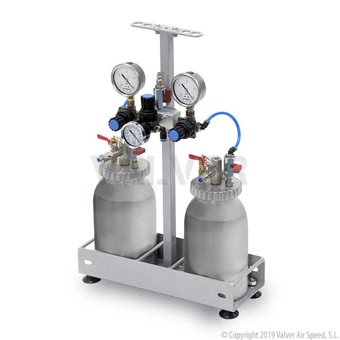 2 components mixer w/2 alu press.pots 2L