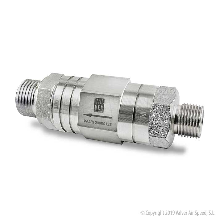 Sst check valve M-M 1/2 x 3/8 - 50mm