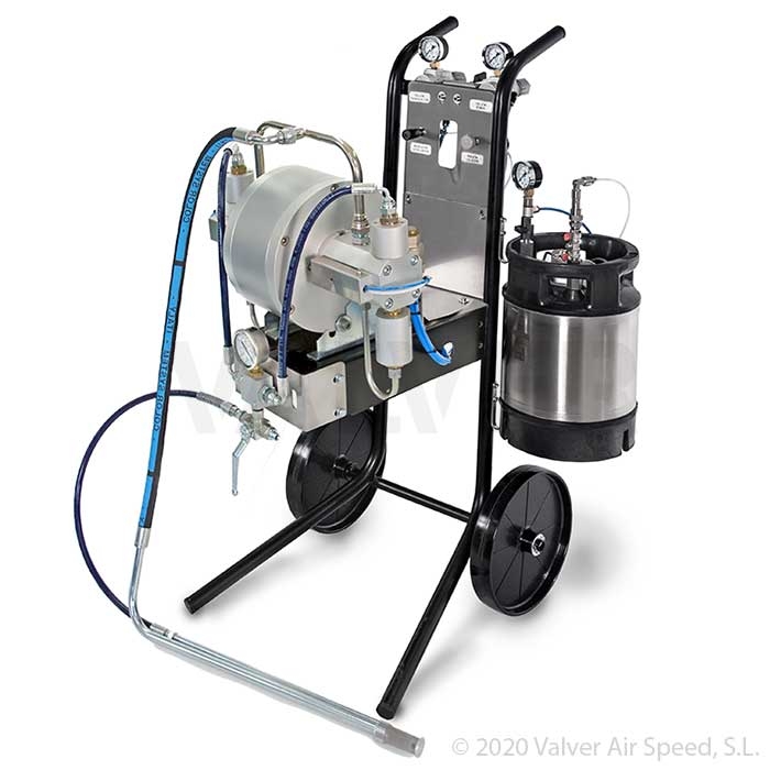 External mixer F20 pump+8L-SS tank,cart