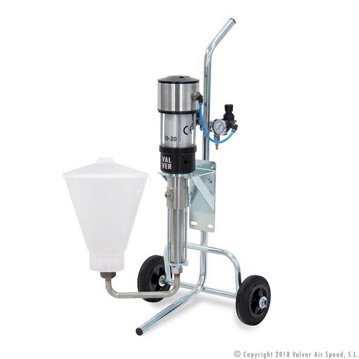 St/st piston equipment VVA 30-20 trolley