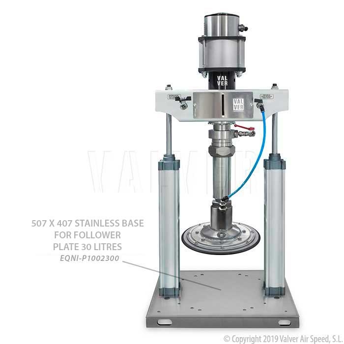 St/st base 507 x 407 follower plate 30L