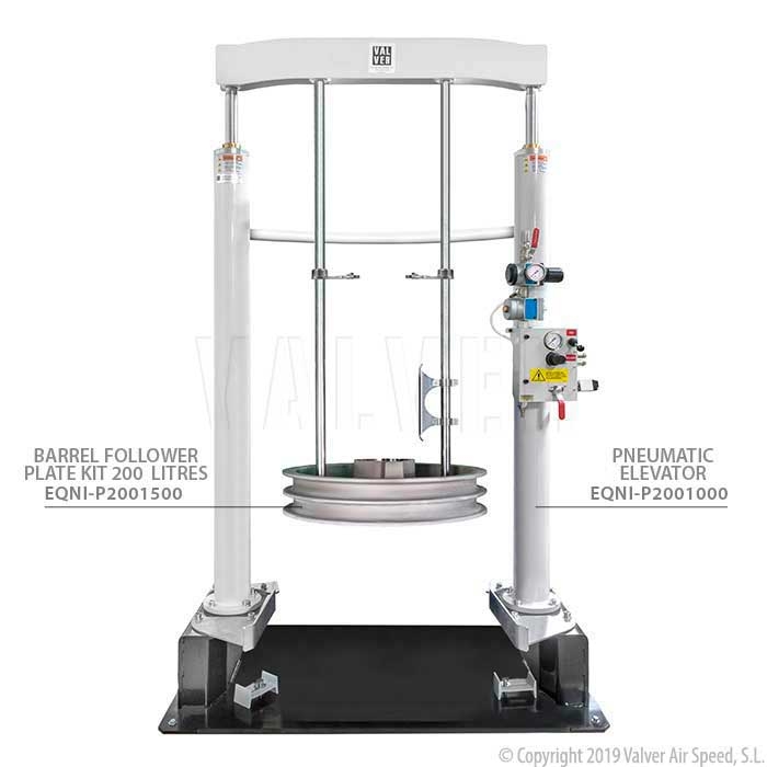 Follower plate for 200 L drum