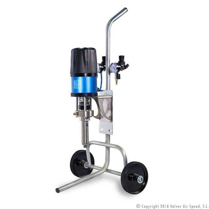 St/st piston equipment trolley VV 10-20