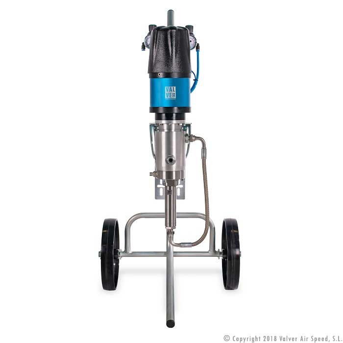 St/st bellows equipment trolley VV 10-20