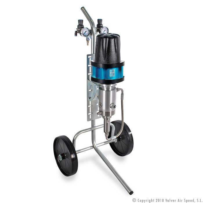 St/st bellows equipment trolley VV 30-18