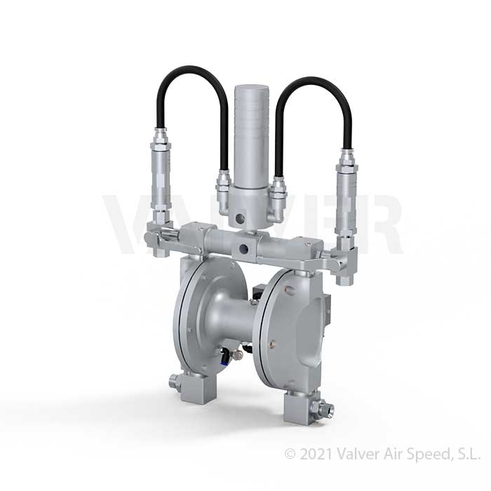 D. diaphragm pump mixer 100% w/chamber