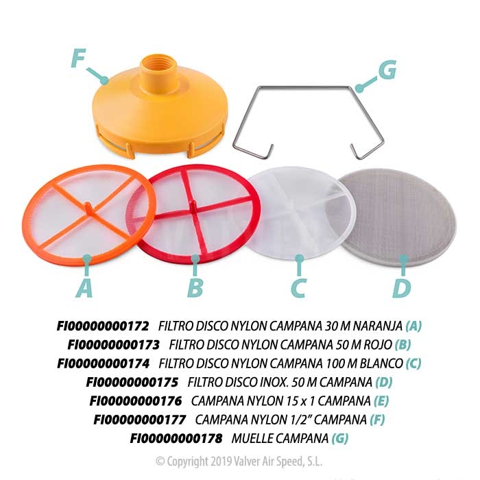 FILTRO ABSOR. COMPLETO CAMPANA 1/2"