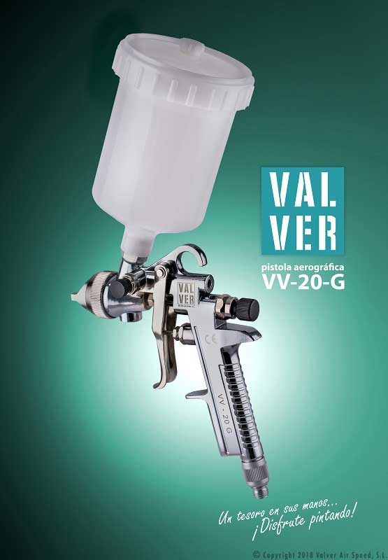 Gravity spray gun VALVER VV-20-GA 2,8 Ø