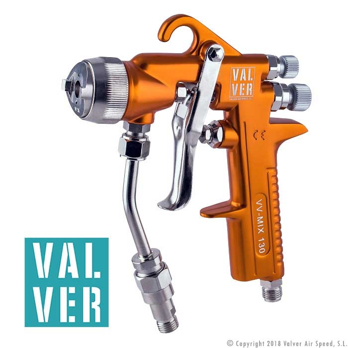 Spray gun VV-130-M 1/4" type K tungsten