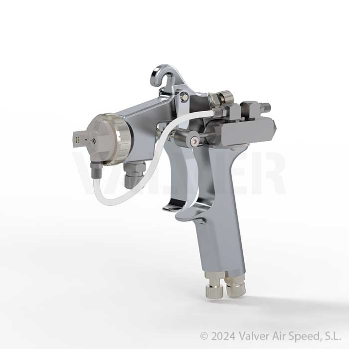 St/st aerographic 2K spray gun K100 1´8Ø