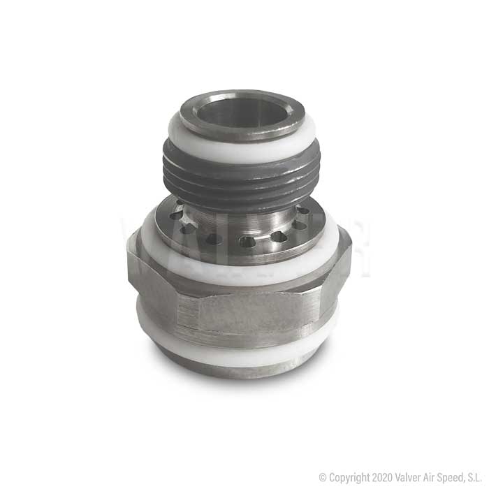 Fluid nozzle + seal for gun G-40 GRACO