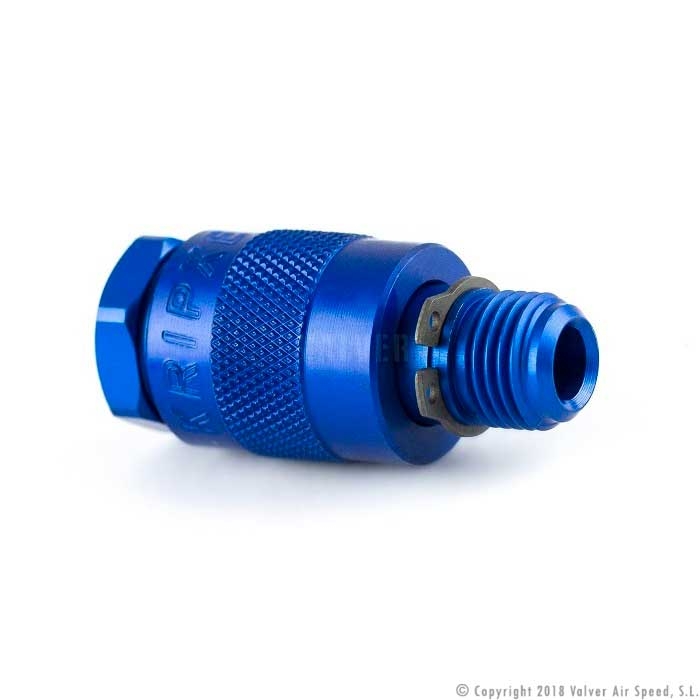 Blue air regulator tap for gun 1/4"M-F