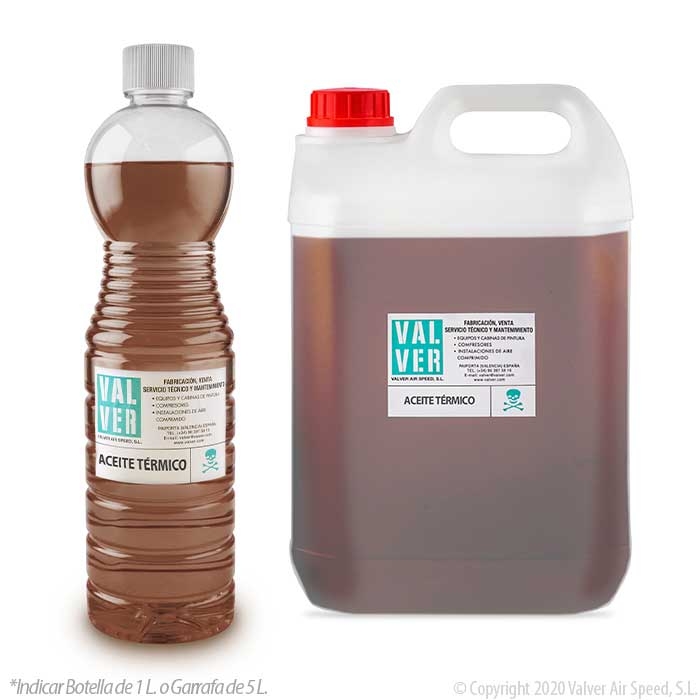 Bottle thermal oil of 1 liter