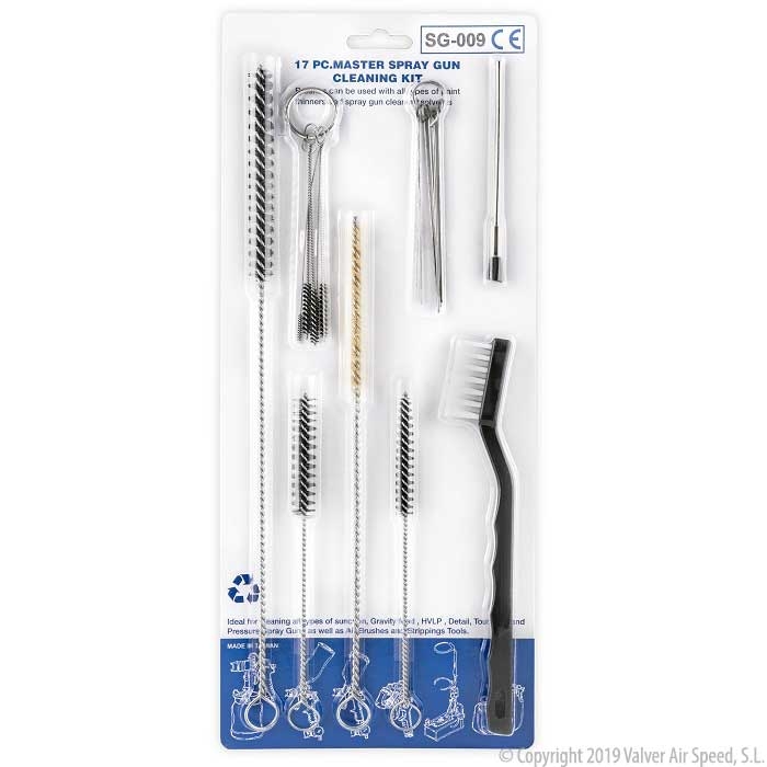 Cleaning brush kit in blister pack