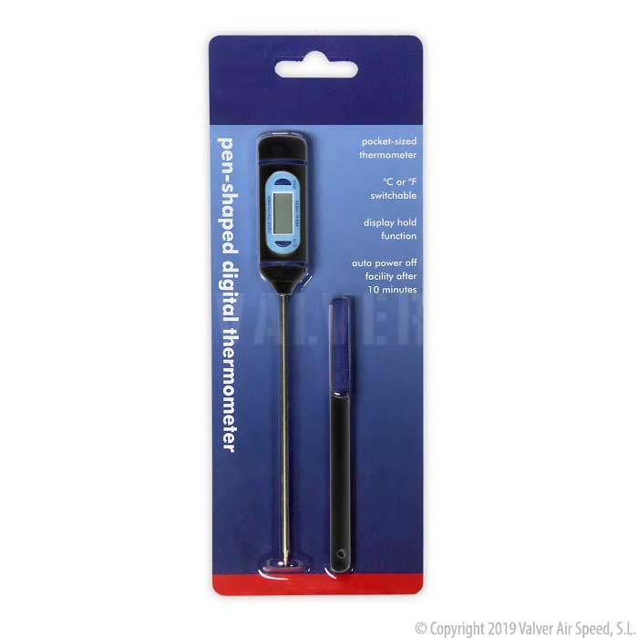 Digital thermometer w/probe -50°+150°