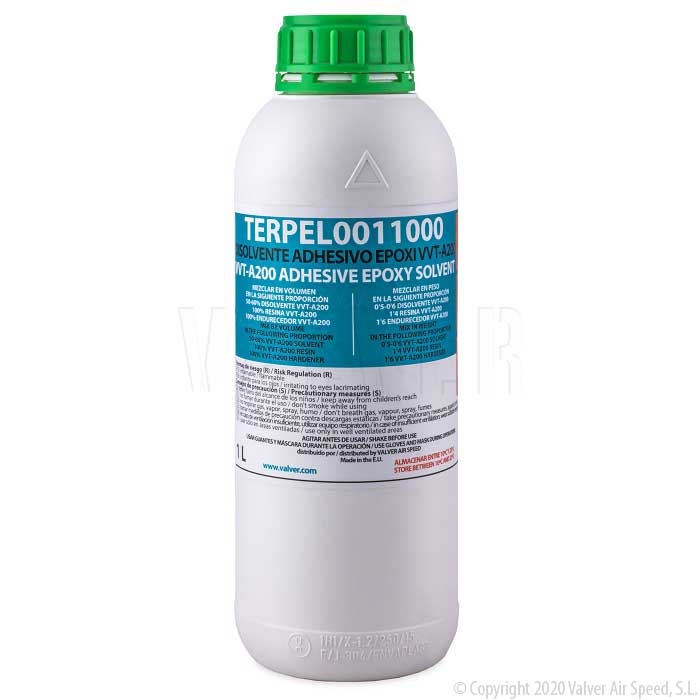 Liter solvent for epoxi resin velvet