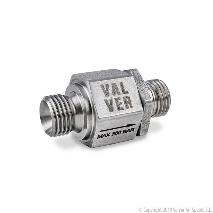 Sst check valve 350bar M-M DN4-1/4"