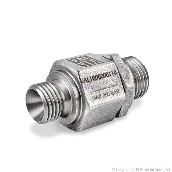 Sst check valve 350bar M-M 1/4"x16-150